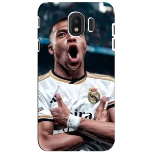 Чехол (TPU) с Футболистом на Samsung Galaxy J4 2018, SM-J400F (Гол Мбаппе)