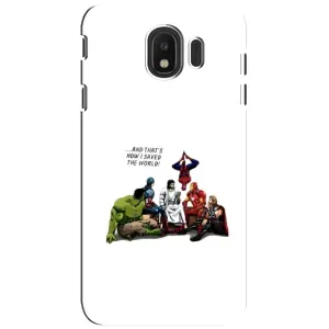 Чехлы для Samsung Galaxy J4 2018, SM-J400F (Для Христиан) (Иисус супергерой)