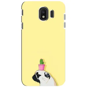 Бампер для Samsung Galaxy J4 2018, SM-J400F з картинкою "Песики" (Кактус на голові)