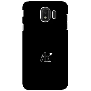 Чехол с картинками на черном фоне для Samsung Galaxy J4 2018, SM-J400F (Книжки)