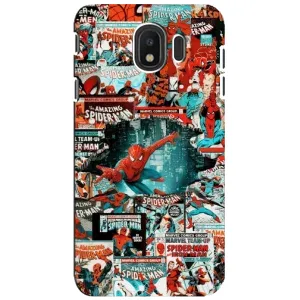 Чехол Супергерой Человека Паука на Samsung Galaxy J4 2018, SM-J400F (Комиксы Человек Паук)