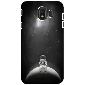 Силиконовый Чехол с принтом "Космонавты" на Samsung Galaxy J4 2018, SM-J400F (Космонавт романтик)