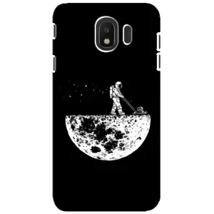 Силиконовый Чехол с принтом "Космонавты" на Samsung Galaxy J4 2018, SM-J400F (Космонавт)
