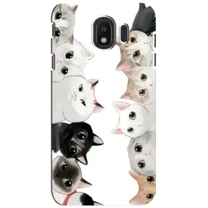 Силіконовий чохол з котиком для Samsung Galaxy J4 2018, SM-J400F (Коти)