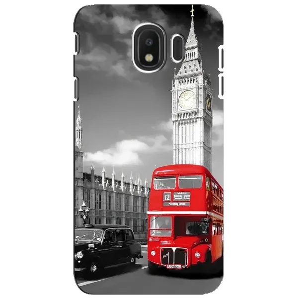 Чехол с рисунком «Красный автобус» для Samsung Galaxy J4 2018 (SM-J400F) Чехол с рисунком «Красный автобус» для Samsung Galaxy J4 2018 (SM-J400F)
