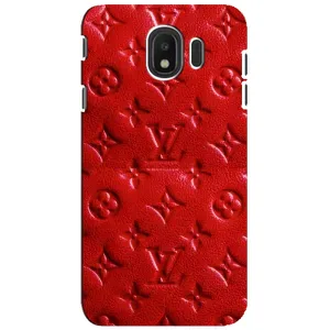 Текстурний Чохол Louis Vuitton для Самсунг J4 (2018) (Червоний ЛВ)