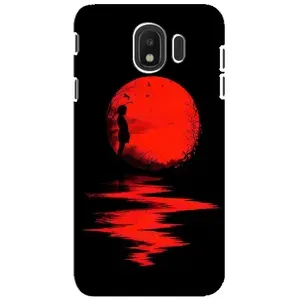 Летний Чехол на Samsung Galaxy J4 2018, SM-J400F (Красный Закат)