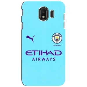 Силиконовые Чехлы принт Футбол на Samsung Galaxy J4 2018, SM-J400F (Man City)
