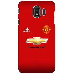 Силиконовые Чехлы принт Футбол на Samsung Galaxy J4 2018, SM-J400F (Man United)