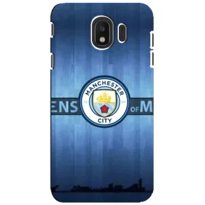 Силиконовые Чехлы принт Футбол на Samsung Galaxy J4 2018, SM-J400F (ManCity)