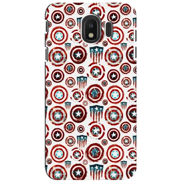Чехол с рисунком «Марвел щиты» для Samsung Galaxy J4 2018 (SM-J400F) Чехол с рисунком «Марвел щиты» для Samsung Galaxy J4 2018 (SM-J400F)