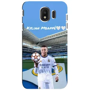 Чехол (TPU) с Футболистом на Samsung Galaxy J4 2018, SM-J400F (Mbappe Real)