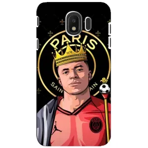 Чехол (TPU) с Футболистом на Samsung Galaxy J4 2018, SM-J400F (Mbappe King)