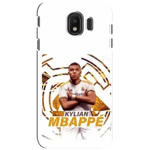 Чехол (TPU) с Футболистом на Samsung Galaxy J4 2018, SM-J400F (Мбаппе Реал)