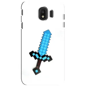 Чехлы для Samsung Galaxy J4 2018, SM-J400F (Персонажи Майн Крафт) (Меч)