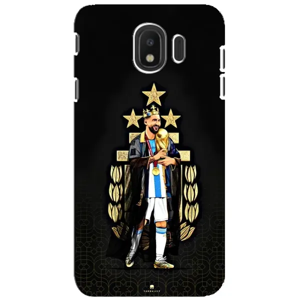 Чехол с рисунком «Месси король» для Samsung Galaxy J4 2018 (SM-J400F) Чехол с рисунком «Месси король» для Samsung Galaxy J4 2018 (SM-J400F)