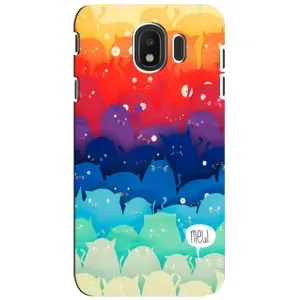 Силіконовий чохол з котиком для Samsung Galaxy J4 2018, SM-J400F (Mew)