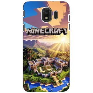 Чехол майнкрафт для Samsung Galaxy J4 2018, SM-J400F (MINECRAFT)