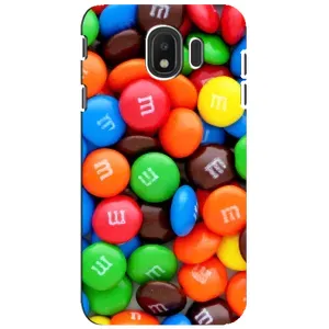 Чехол с изображением вкусной еды для Samsung Galaxy J4 2018, SM-J400F (Разноцветные M&M'S)