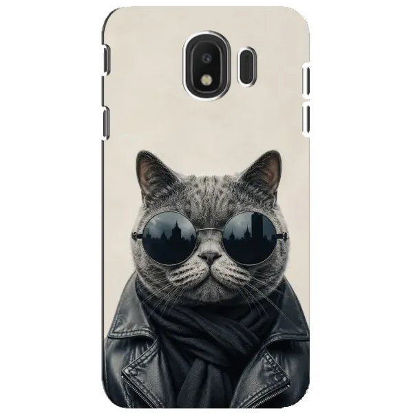 Чехол с рисунком «Модный кот» для Samsung Galaxy J4 2018 (SM-J400F) Чехол с рисунком «Модный кот» для Samsung Galaxy J4 2018 (SM-J400F)