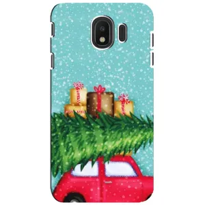 Чехол Новогодняя Елка на Samsung Galaxy J4 2018, SM-J400F (Новогодние подарки)