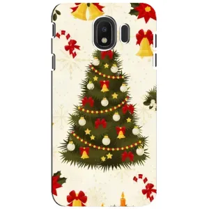Чехол Новогодняя Елка на Samsung Galaxy J4 2018, SM-J400F (Новогодний принт)