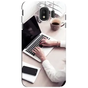 Силиконовый бампер (Работники) на Samsung Galaxy J4 2018, SM-J400F (Офисный работник)