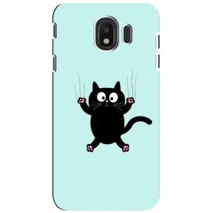Силіконовий чохол з котиком для Samsung Galaxy J4 2018, SM-J400F (Падаючий кіт)