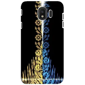Силиконовый Чехол на Samsung Galaxy J4 2018, SM-J400F (Патриотическая вышиванка)