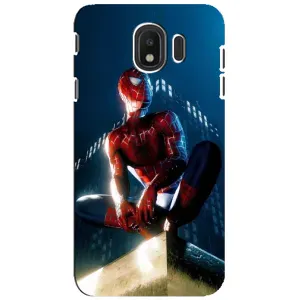 Чехол Супергерой Человека Паука на Samsung Galaxy J4 2018, SM-J400F (Паук на доме)