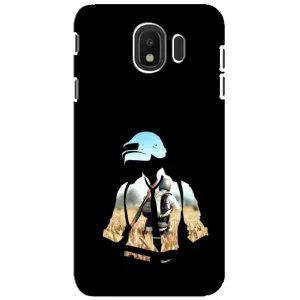 Силиконовый чехол с картинкой "Герой Pubg" на Samsung Galaxy J4 2018, SM-J400F (Пубг мен)