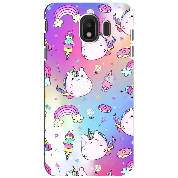 Чехол с рисунком «Радуга и Единорог» для Samsung Galaxy J4 2018 (SM-J400F)