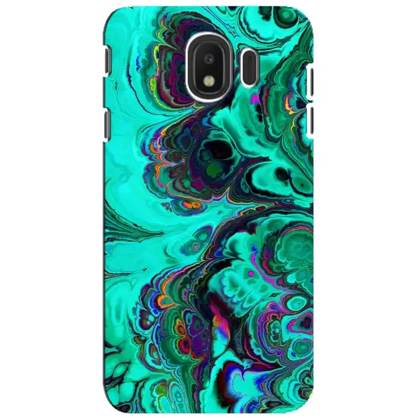 Чехол с рисунком «Салатный мрамор» для Samsung Galaxy J4 2018 (SM-J400F) Чехол с рисунком «Салатный мрамор» для Samsung Galaxy J4 2018 (SM-J400F)