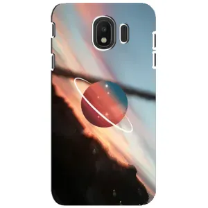 Чехол (ТПУ) с планетами на Samsung Galaxy J4 2018, SM-J400F (Сатурн)