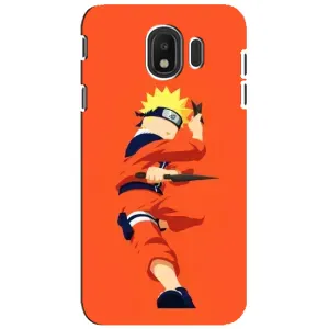 Чехлы с принтом Наруто на Samsung Galaxy J4 2018, SM-J400F (Силуэт Наруто)