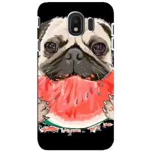 Чохол (ТПУ) Милі песики для Samsung Galaxy J4 2018, SM-J400F (Смішний Мопс)