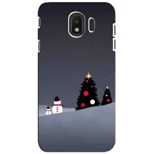 Чехлы на Новый Год Samsung Galaxy J4 2018, SM-J400F (Снеговички)