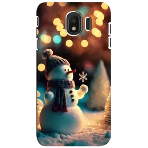 Чехлы на Новый Год Samsung Galaxy J4 2018, SM-J400F (Снеговик праздничный)