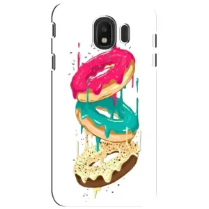 Чехол с изображением вкусной еды для Samsung Galaxy J4 2018, SM-J400F (Сочные пончики)