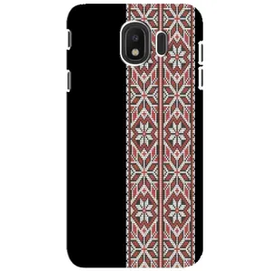 Силиконовый Чехол на Samsung Galaxy J4 2018, SM-J400F с картинкой Вышиванки (Стильная вишиванка)