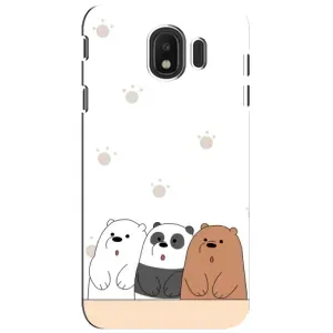Чохли з зображенням різних тварин на Samsung Galaxy J4 2018, SM-J400F (Здивовані ведмедики)