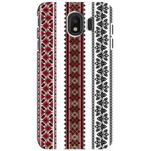 Силиконовый Чехол на Samsung Galaxy J4 2018, SM-J400F с картинкой Вышиванки (Вышиваночки)