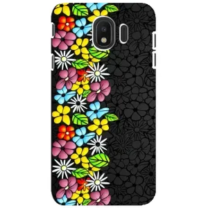 Чохол з Квітами для Samsung Galaxy J4 2018, SM-J400F (Яскраві квіти)
