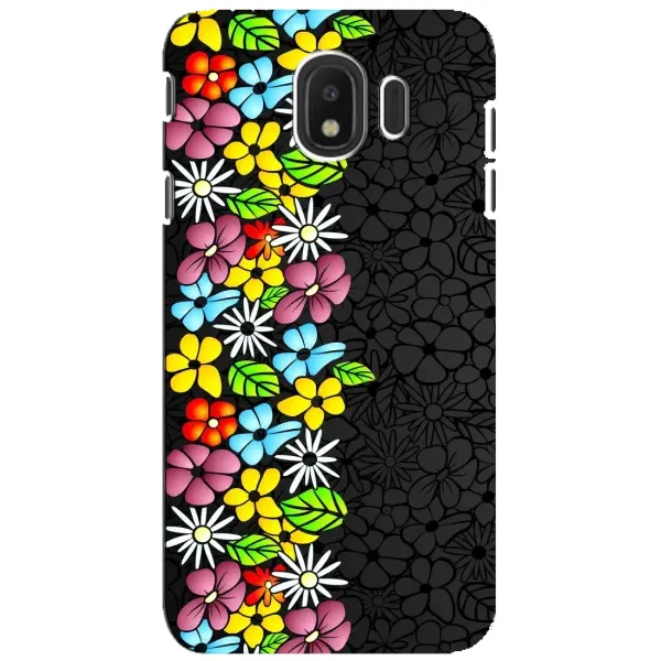 Чехол с рисунком «Яркие цветы» для Samsung Galaxy J4 2018 (SM-J400F)