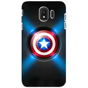 Чехол с Щитом Капитана Америки на Samsung Galaxy J4 2018, SM-J400F (Яркий Щит Капитана)