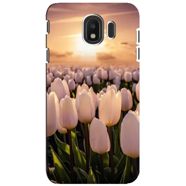 Чехол с рисунком «Закат с цветами» для Samsung Galaxy J4 2018 (SM-J400F)