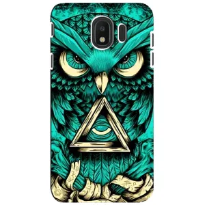 Чохли з принтом СОВИ для Samsung Galaxy J4 2018, SM-J400F (Зелена сова)