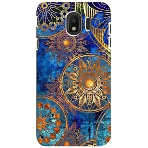 Чехлы со смыслом для Samsung Galaxy J4 2018, SM-J400F (Золотые узоры)