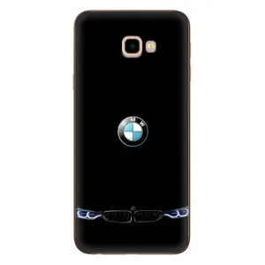 Силіконовий бампер з картинкою машини на Samsung Galaxy J4+, J4 Plus, J415 (Чорний BMW)
