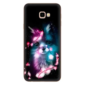 Чехол с Лисичкой для Samsung Galaxy J4+, J4 Plus, J415 (Черная Лиса)